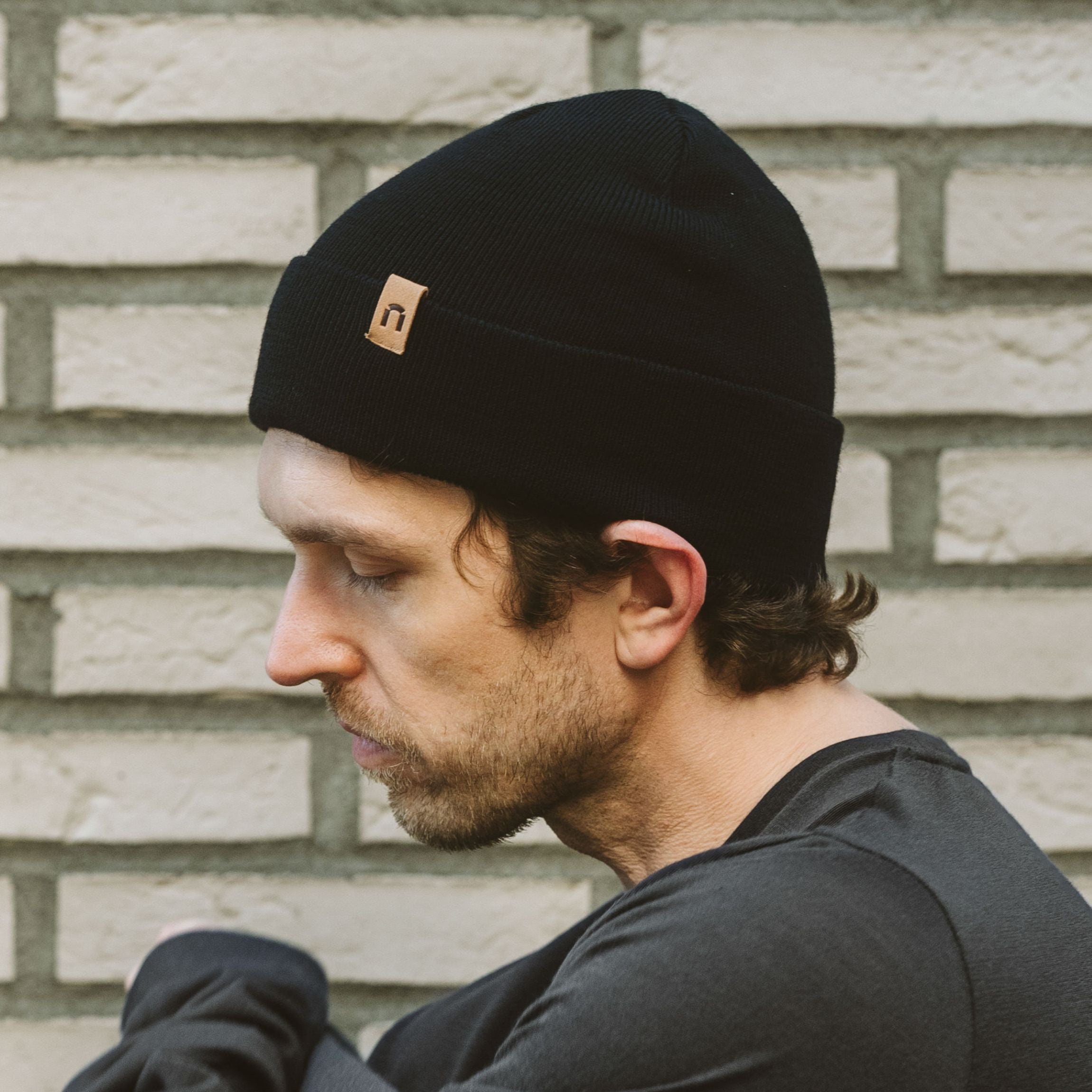 Active merinopipo Base - musta