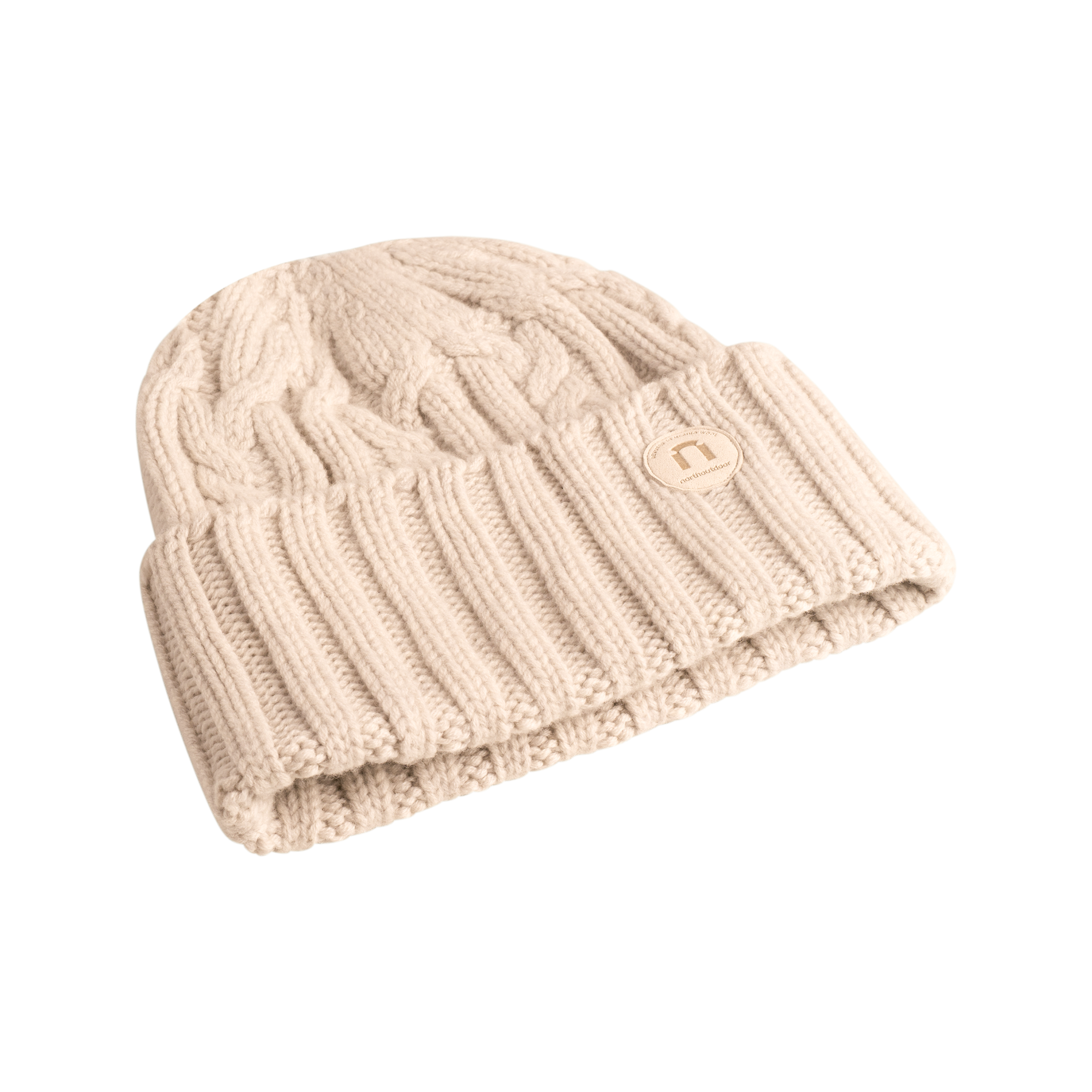 Nietos merino beanie - porridge grey