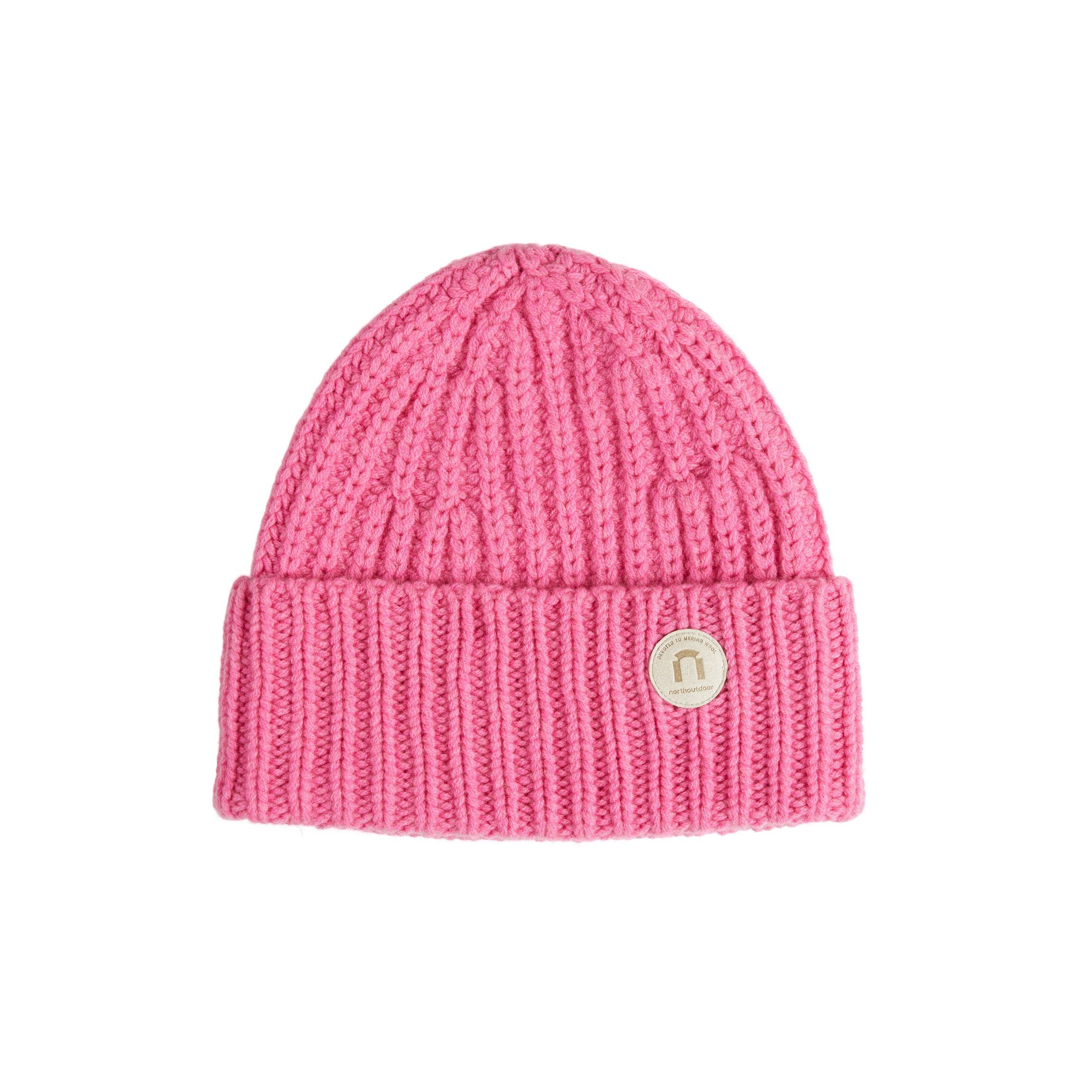 Kaisla merino beanie - peony pink