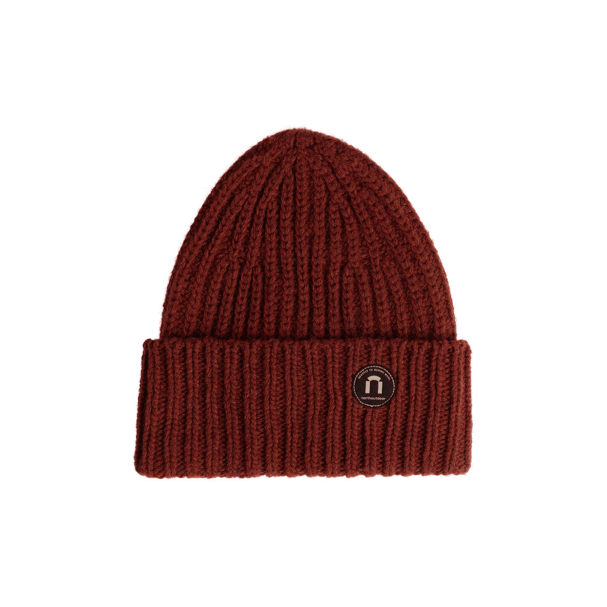 Kaisla Merino-Mütze UNI - rotbraun