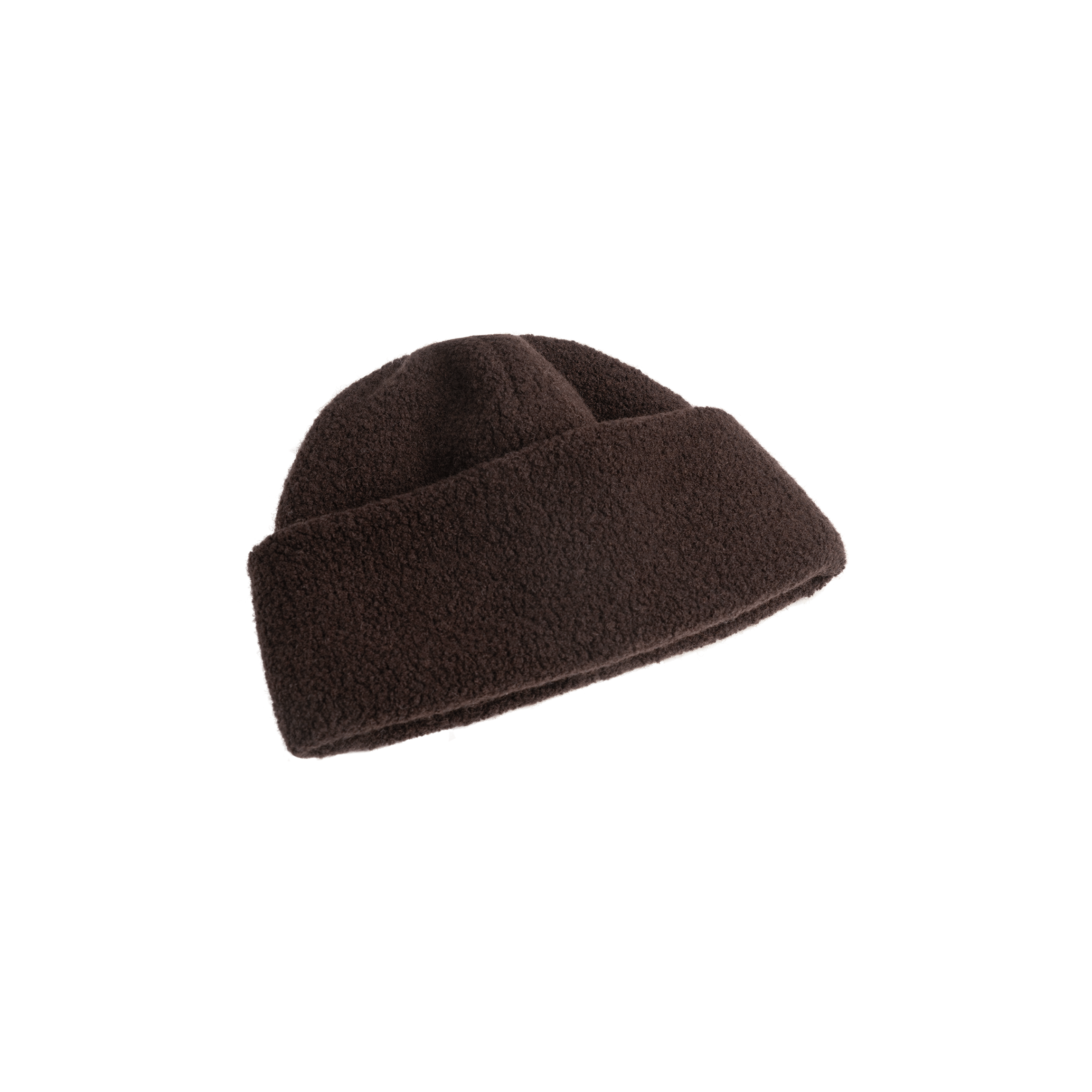 Haven wool fleece beanie UNI - Dark Brown 