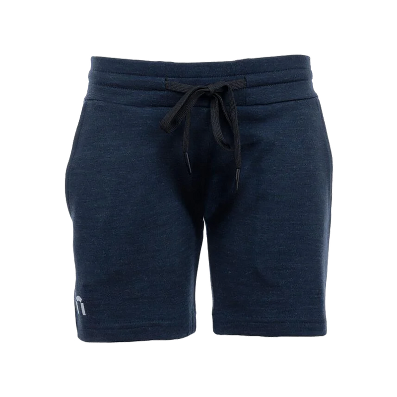 All day 260 merino shorts för ungdomar melange mörk marinblå