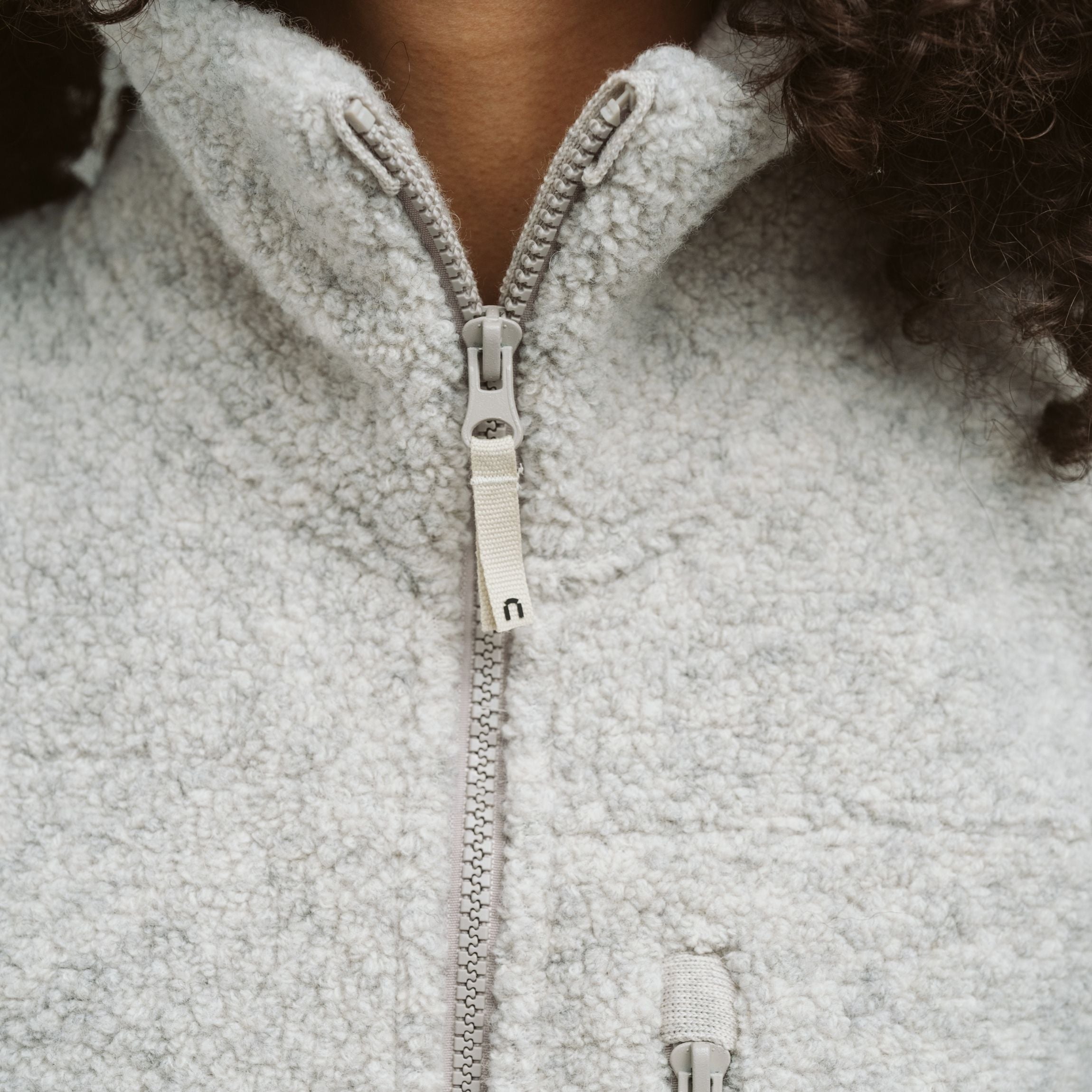 Zelda villafleece takki W - kyyhkynharmaa