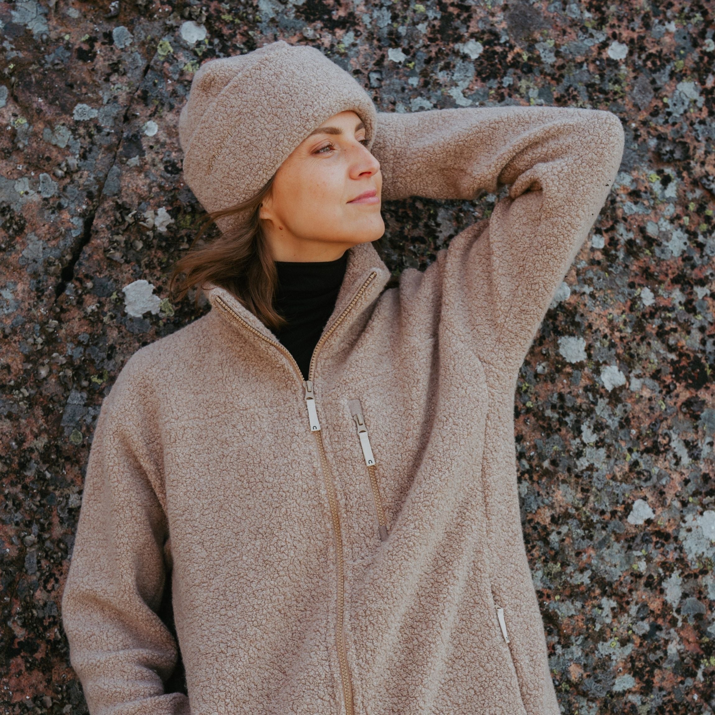 Zelda villafleece takki W - latte