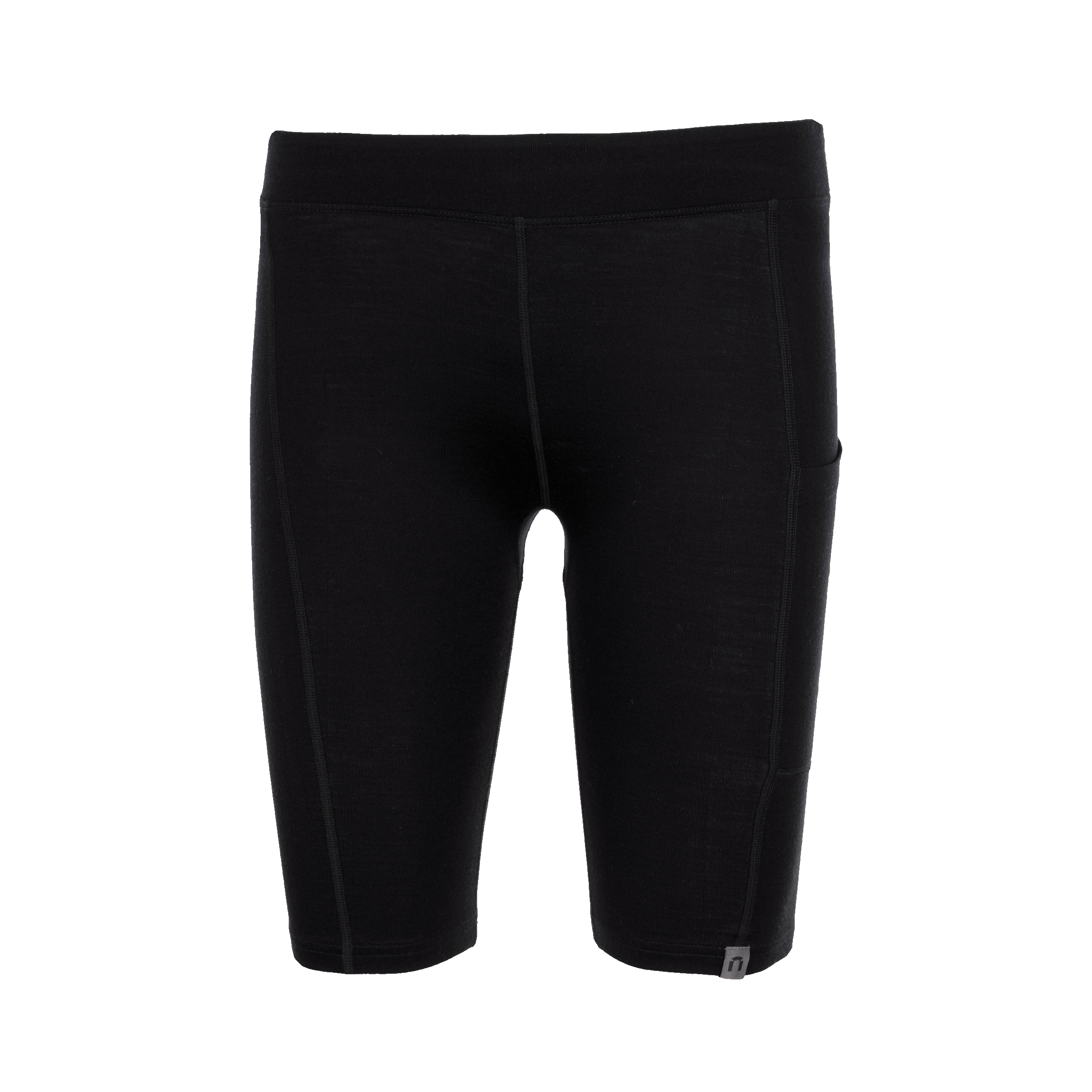 All day 200 naisten merino biker-shortsit - musta