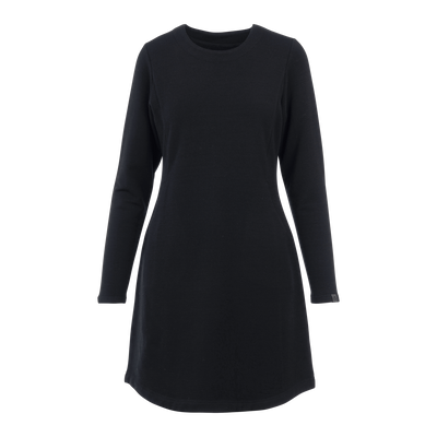 Kvalitet II All day 250 Merino fleece klänning för kvinnor Kaya - svart