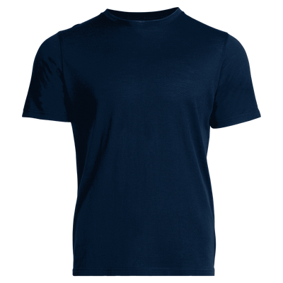All day 150 t-shirt i merino för män Liam - blåbär