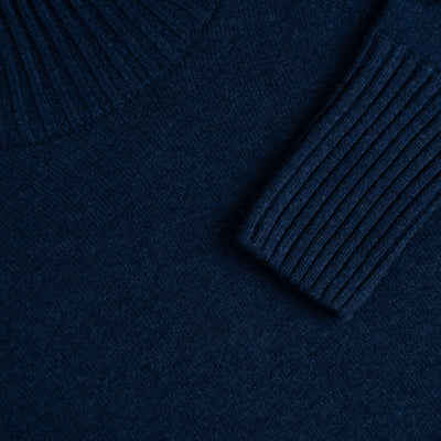 Kaamos tröja i merinoull för män - midnattsblå
