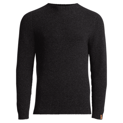 Kaakkuri tröja i merinoull för män - svartgrå