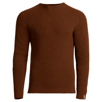 Kaakkuri tröja i merinoull för män - höstbrun