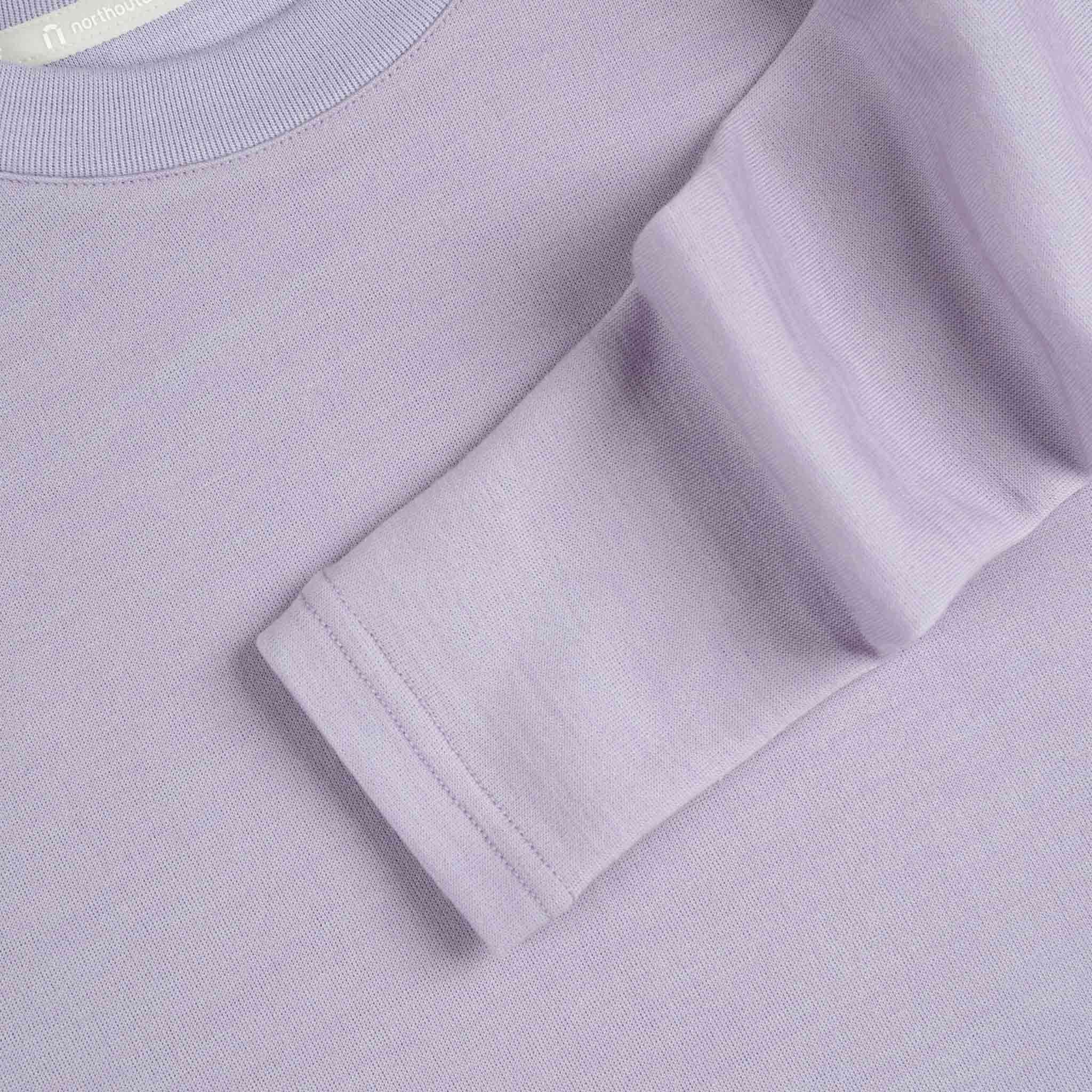 North Outdoor Maglia in merino Sensitive 225 da donna come strato base nel colore lavanda, mulesing-free Lana merino. Progettata in Finlandia. Perfetta per il layering tecnico. - 