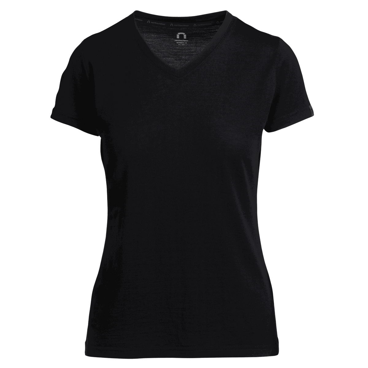 North Outdoor All Day 150 Naisten Istuva Merino T paita Musta north-outdoor-all-day-150-naisten-istuva-merino-t-paita-musta