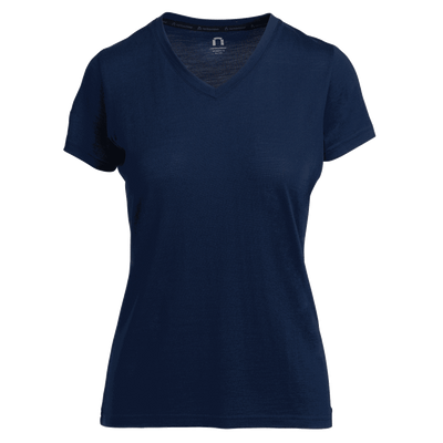 All day 150 t-shirt i merino för damer - blåbär