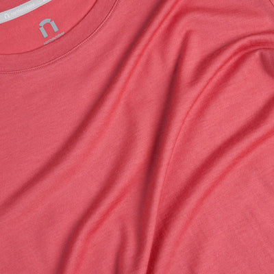 All day 150 naisten väljä merino t-paita - ruusunpunainen