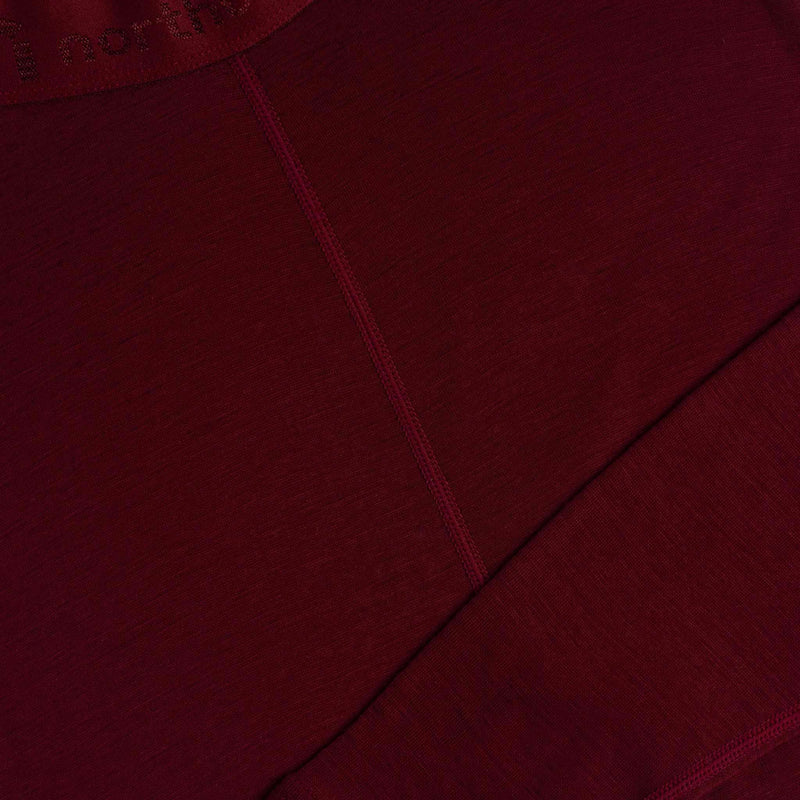 Active 210 naisten aluskerroksen merinohousut - raparperinpunainen