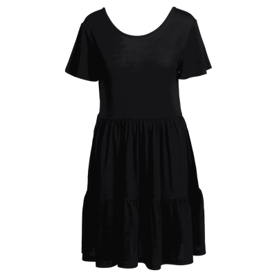 All day 150 Merinoklänning för dam Ivy - svart